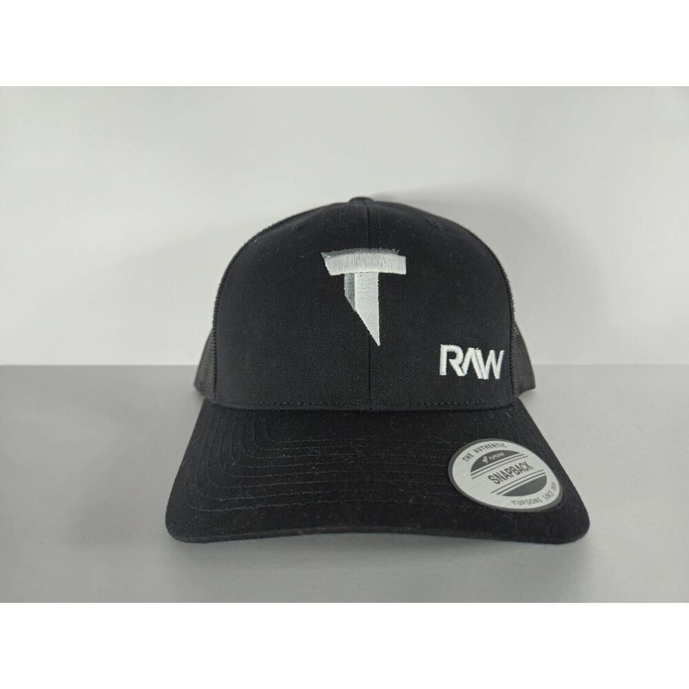 YP Yupoong Classics Logo Letter "T" RAW Baseball Hat Cap Snapback